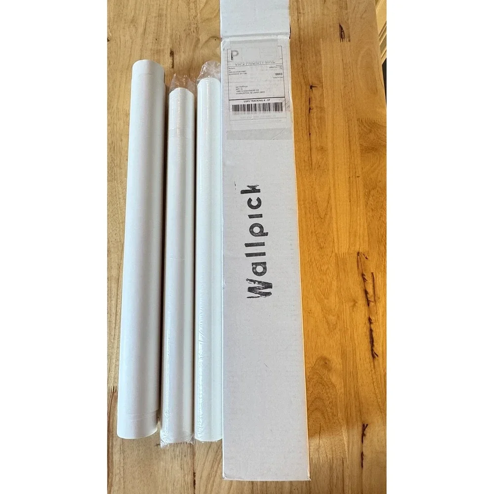 3 Rolls Wallpick Large Pink &‎ White Peonies Wall Decals